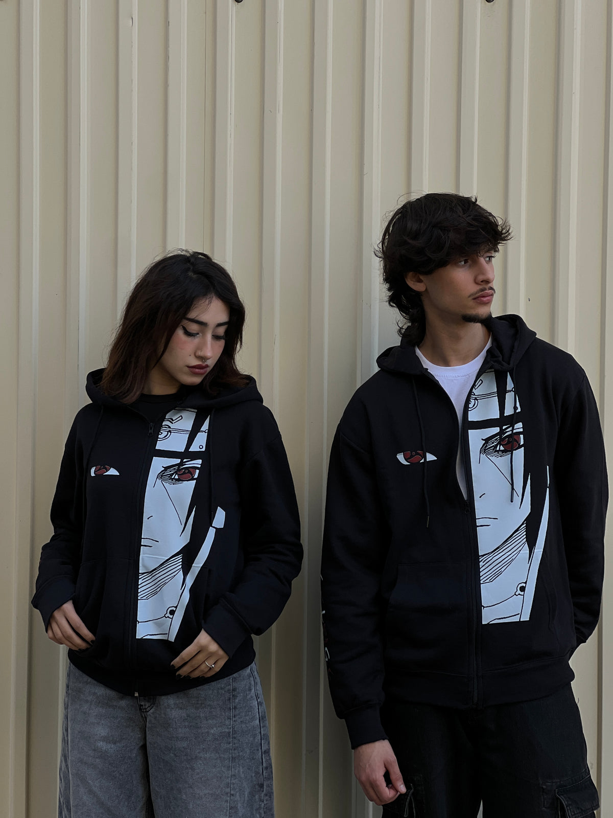 Hoodie Itachi Uchiha Sharingan – Sweat Naruto Akatsuki Unisexe Noir