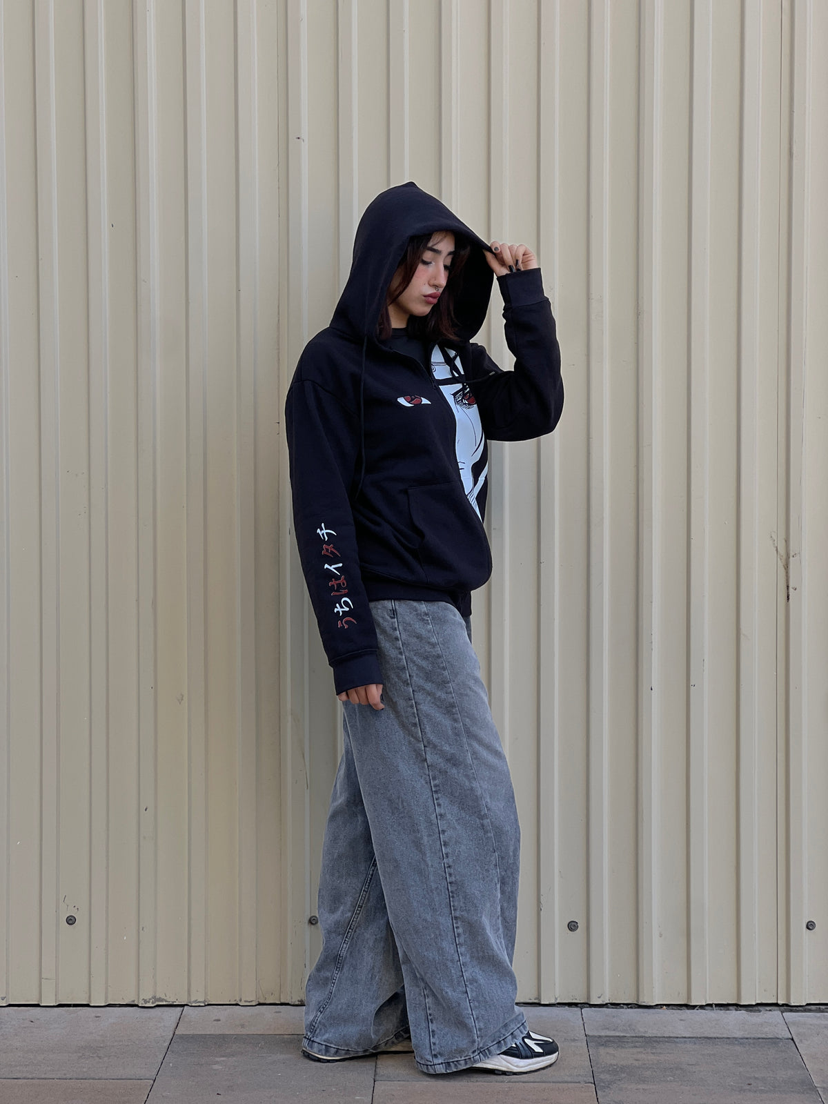 Hoodie Itachi Uchiha Sharingan – Sweat Naruto Akatsuki Unisexe Noir