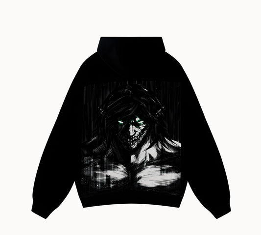 EREN - attack on titan - Black - Hoodie